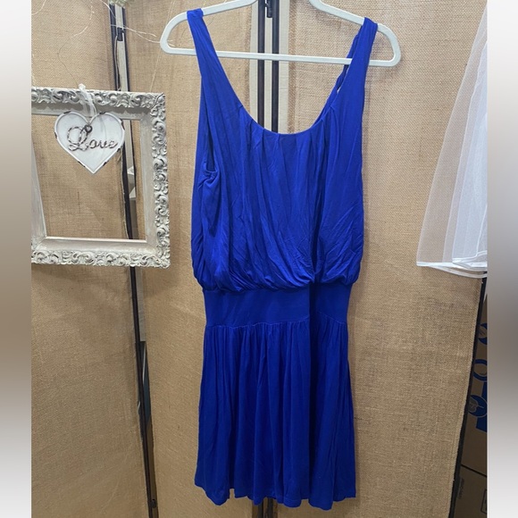 Anthropologie Deletta Wind Patterns Dress. Color:
Royal Blue. Size Large. - Picture 2 of 3